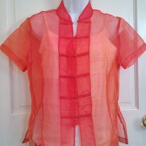 Asian silk top